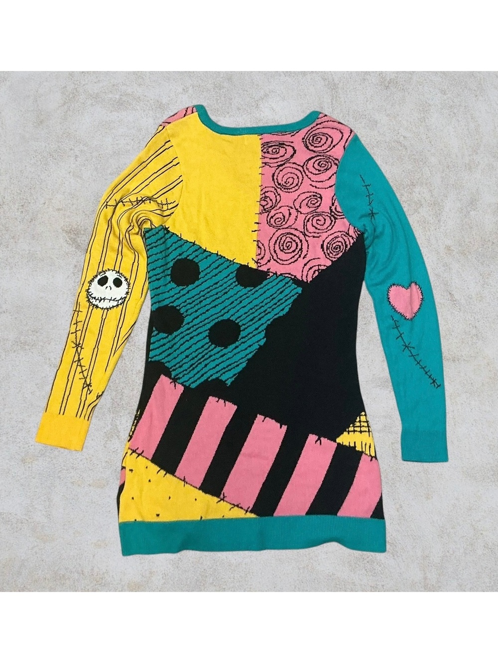 Disney Nightmare Before Christmas Sally Sweater Dress Size L